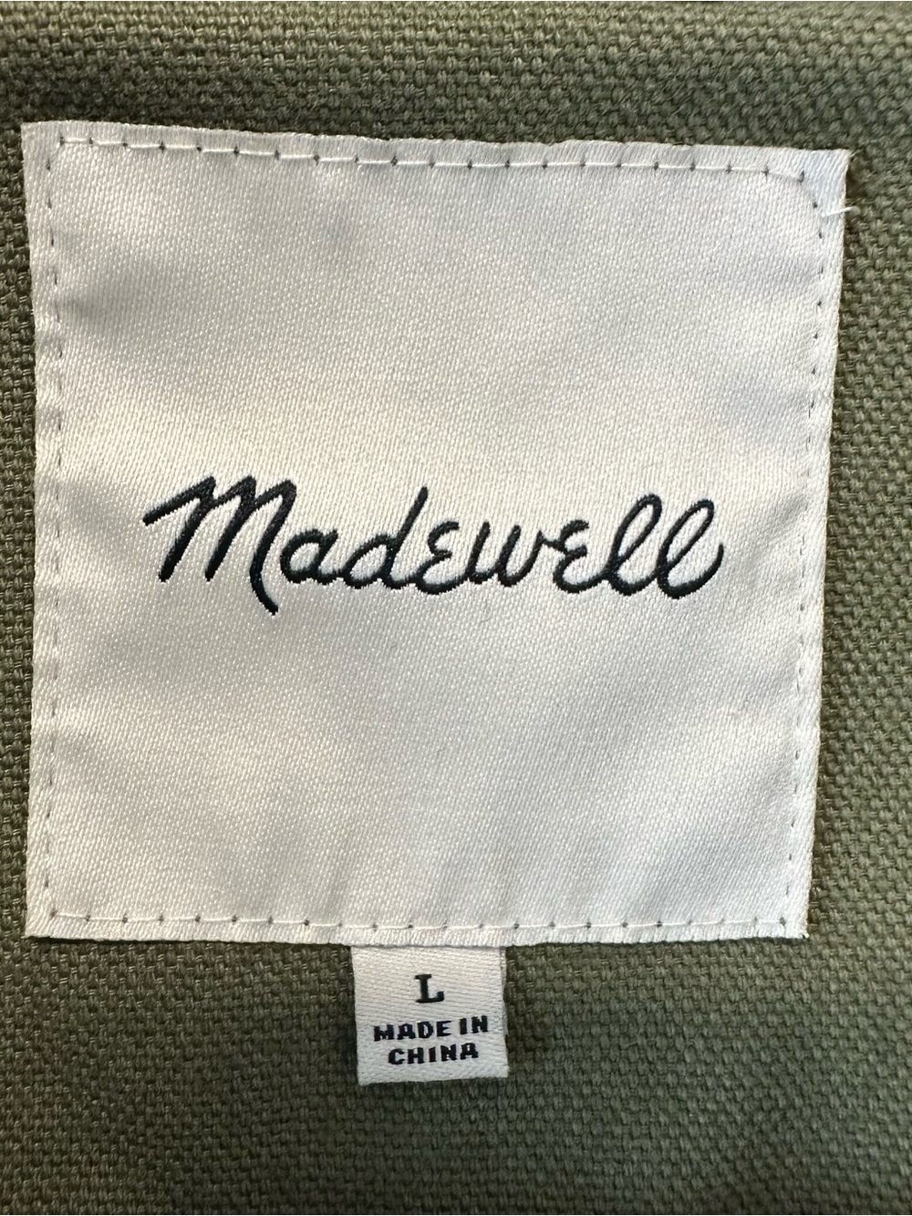 Madewell Olive Utility Field Jacket Large - Picture 11 of 13